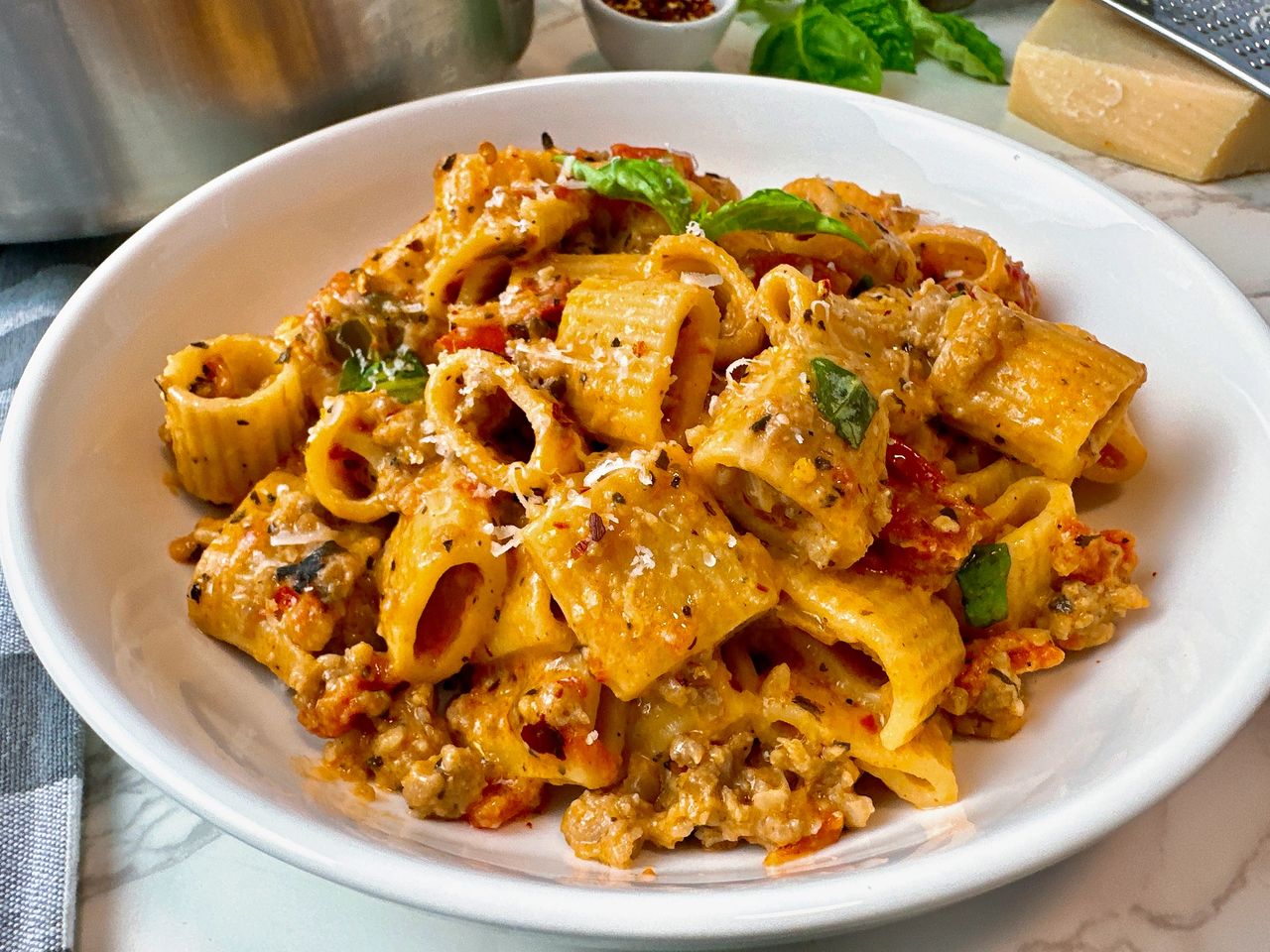 Spicy Sausage Pasta Spicy Sausage Pasta