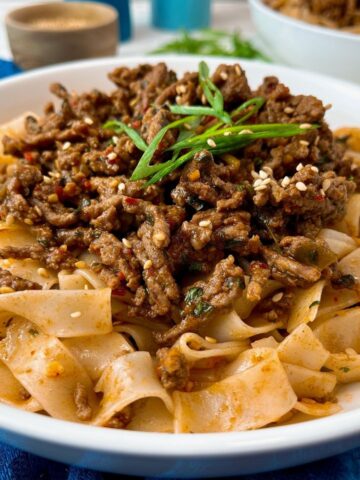 chili garlic beef and noodles