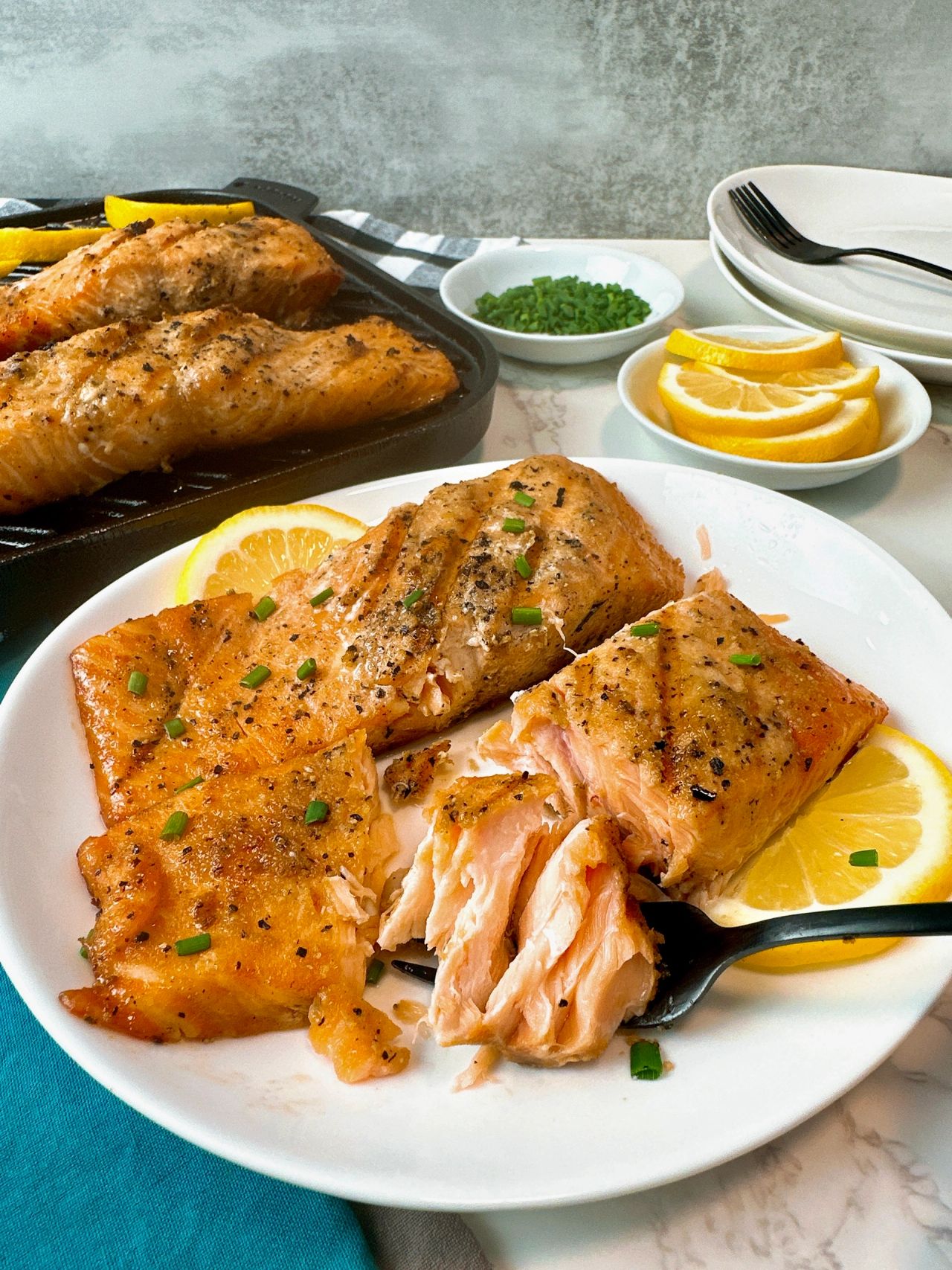 grilled salmon