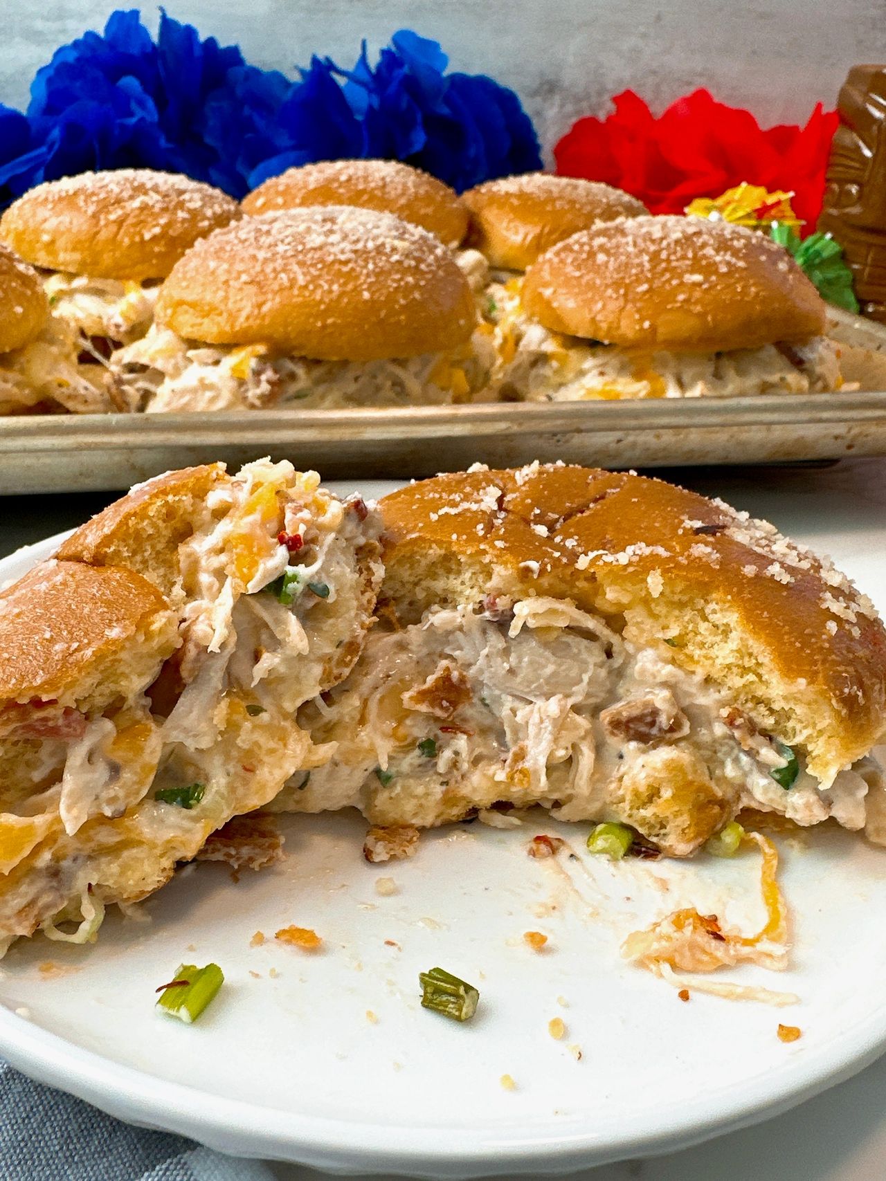 crack chicken sliders