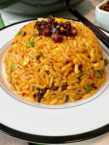 fried rice with chili crisp