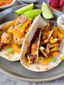 blackened chicken tacos