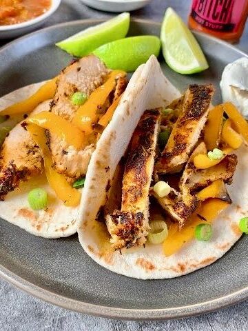 blackened chicken tacos