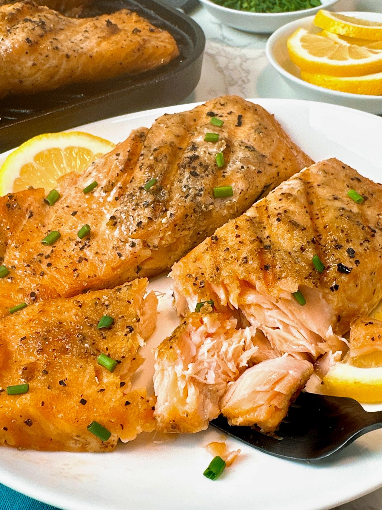 grilled salmon