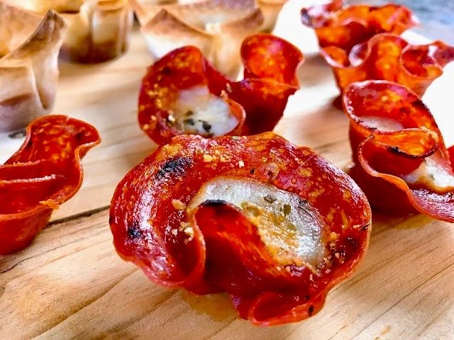 Pepperoni Pizza Cups Pepperoni Pizza Cups