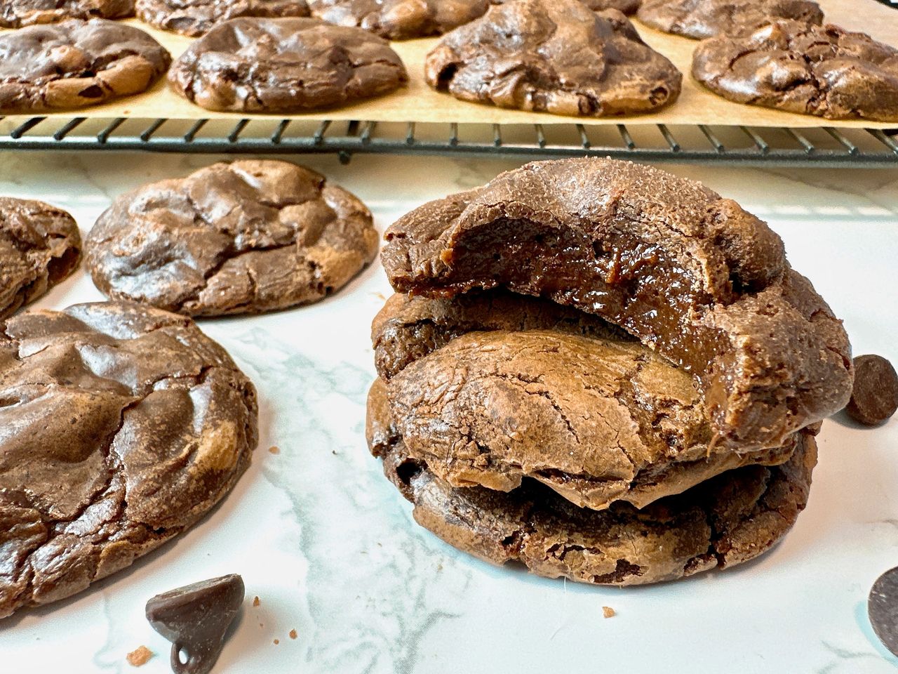 Double Chocolate Brownie Cookies Double Chocolate Brownie Cookies