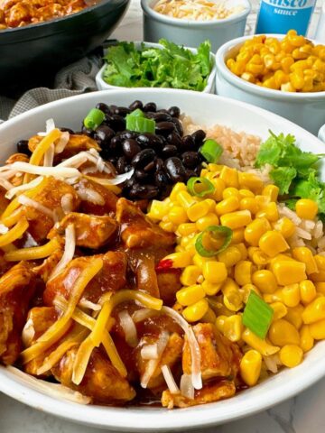 chicken enchilada bowls