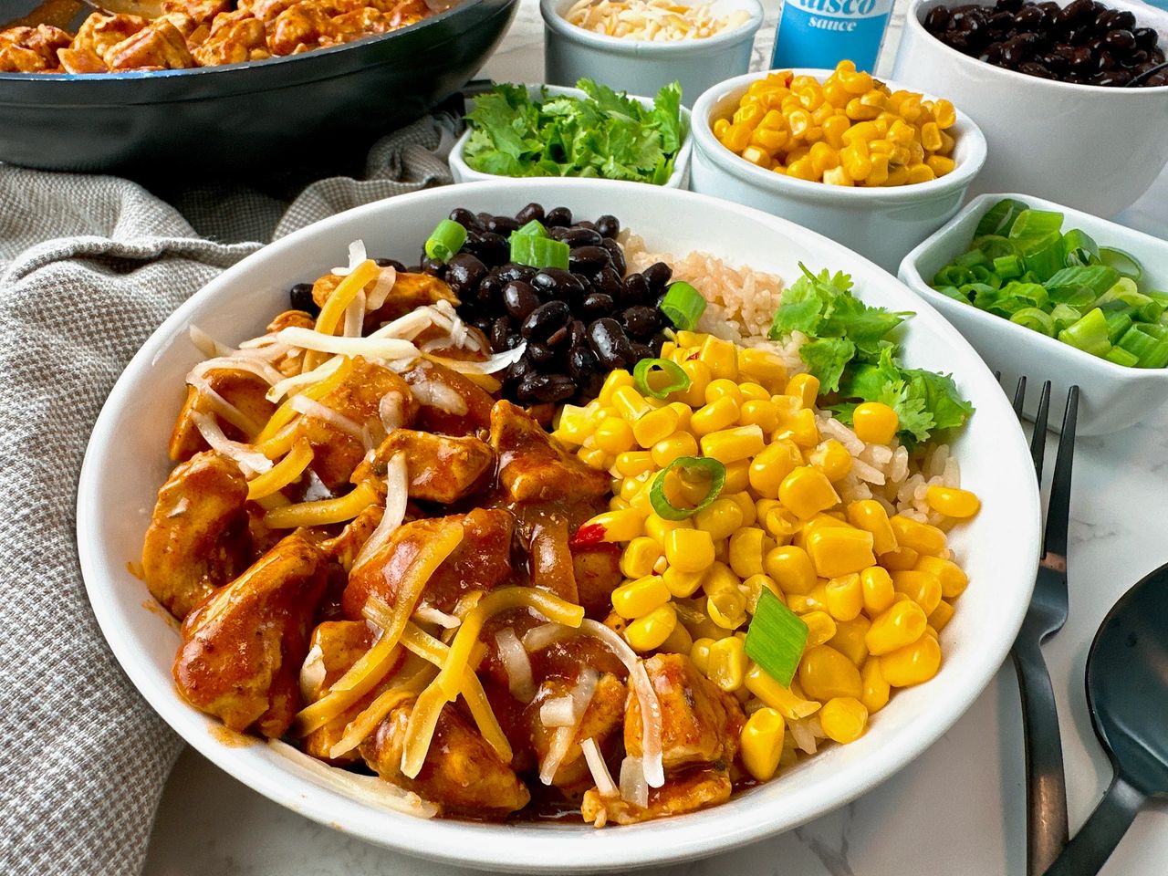 Chicken Enchilada Bowls Chicken Enchilada Bowls
