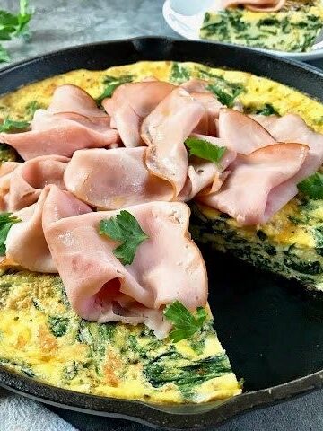 spinach and cheese frittata