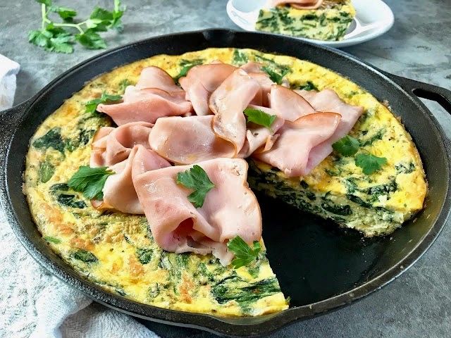 spinach and cheese frittata