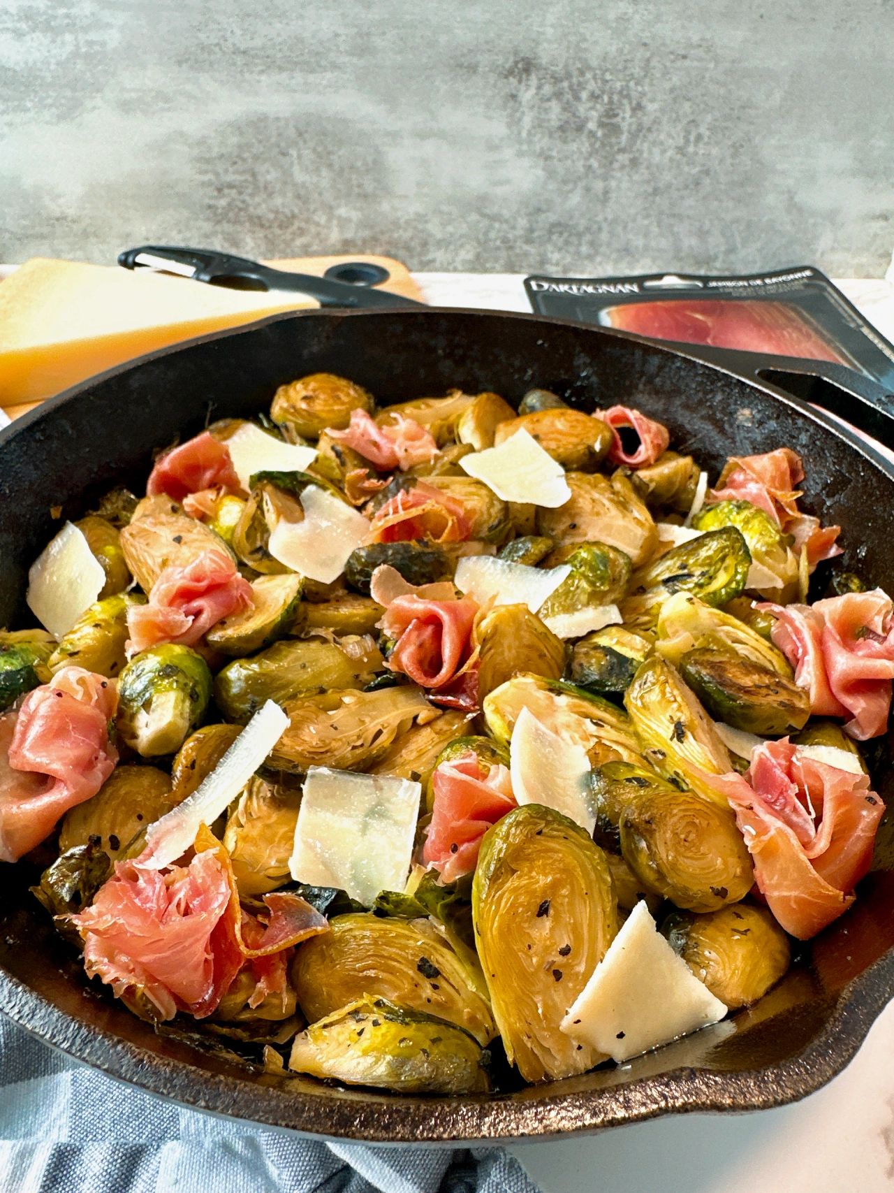 brussels sprouts with ham