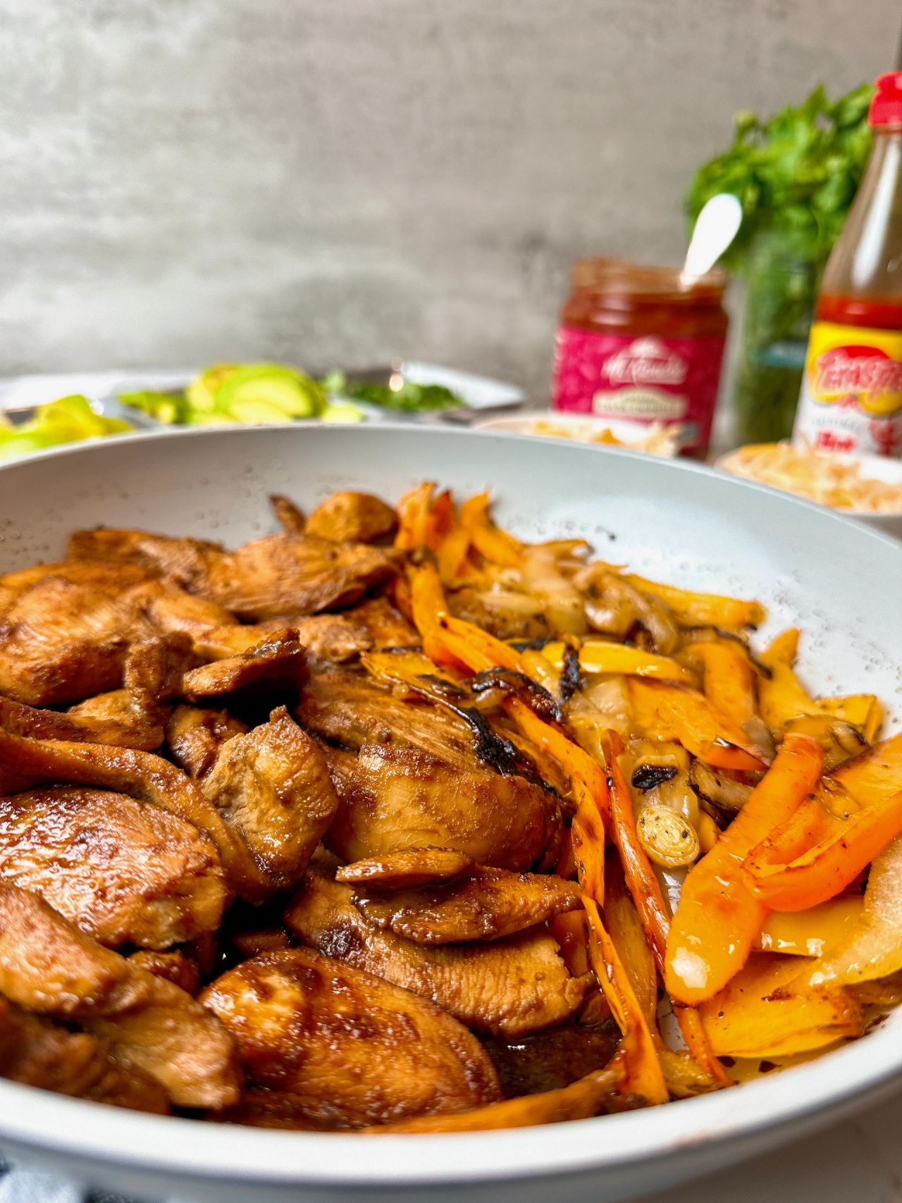 chicken fajitas