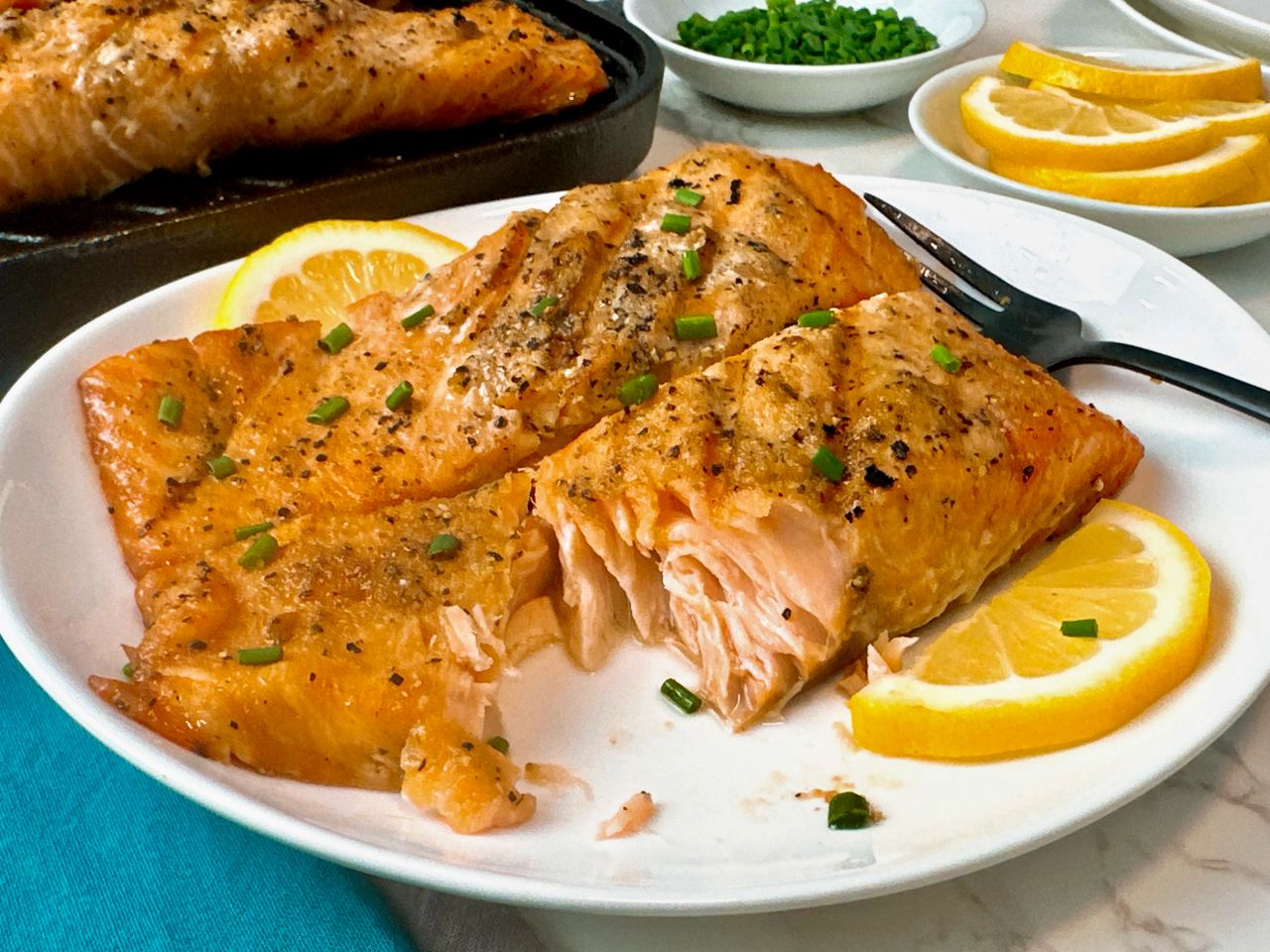 grilled salmon