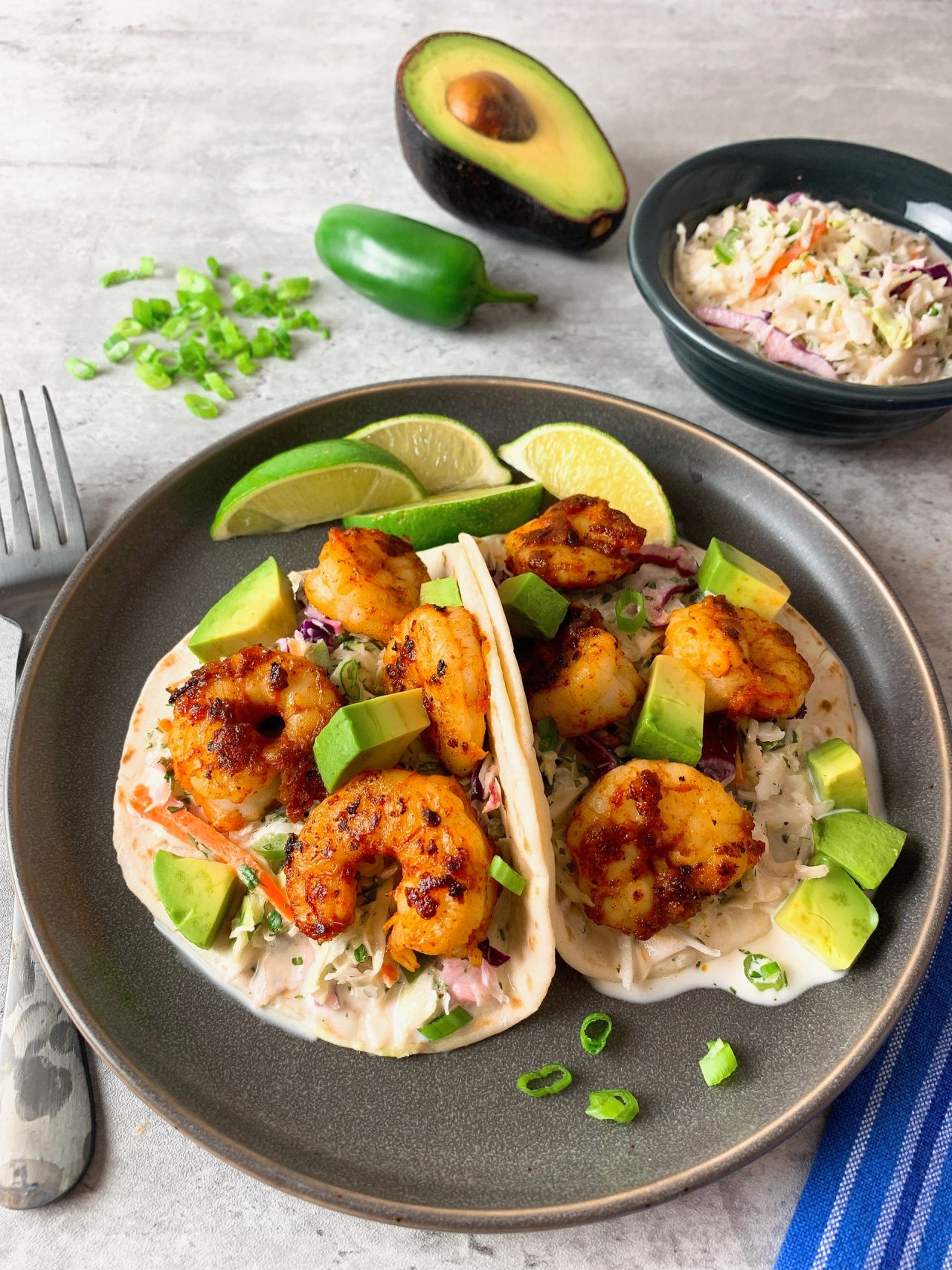 shrimp soft tacos