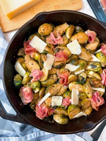 brussels sprouts with ham