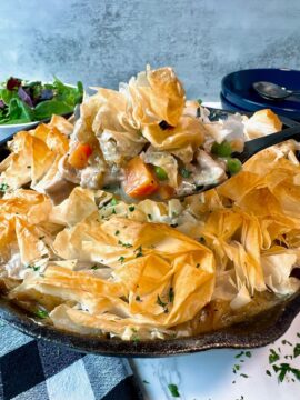 chicken pot pie with phyllo crust