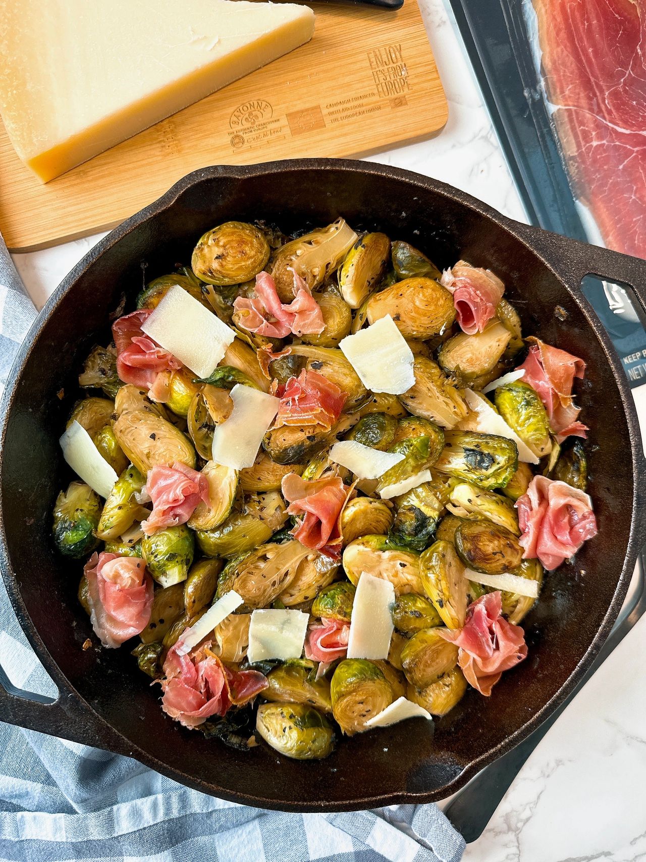 Brussels Sprouts with Jambon de Bayonne Brussels Sprouts with Jambon de Bayonne