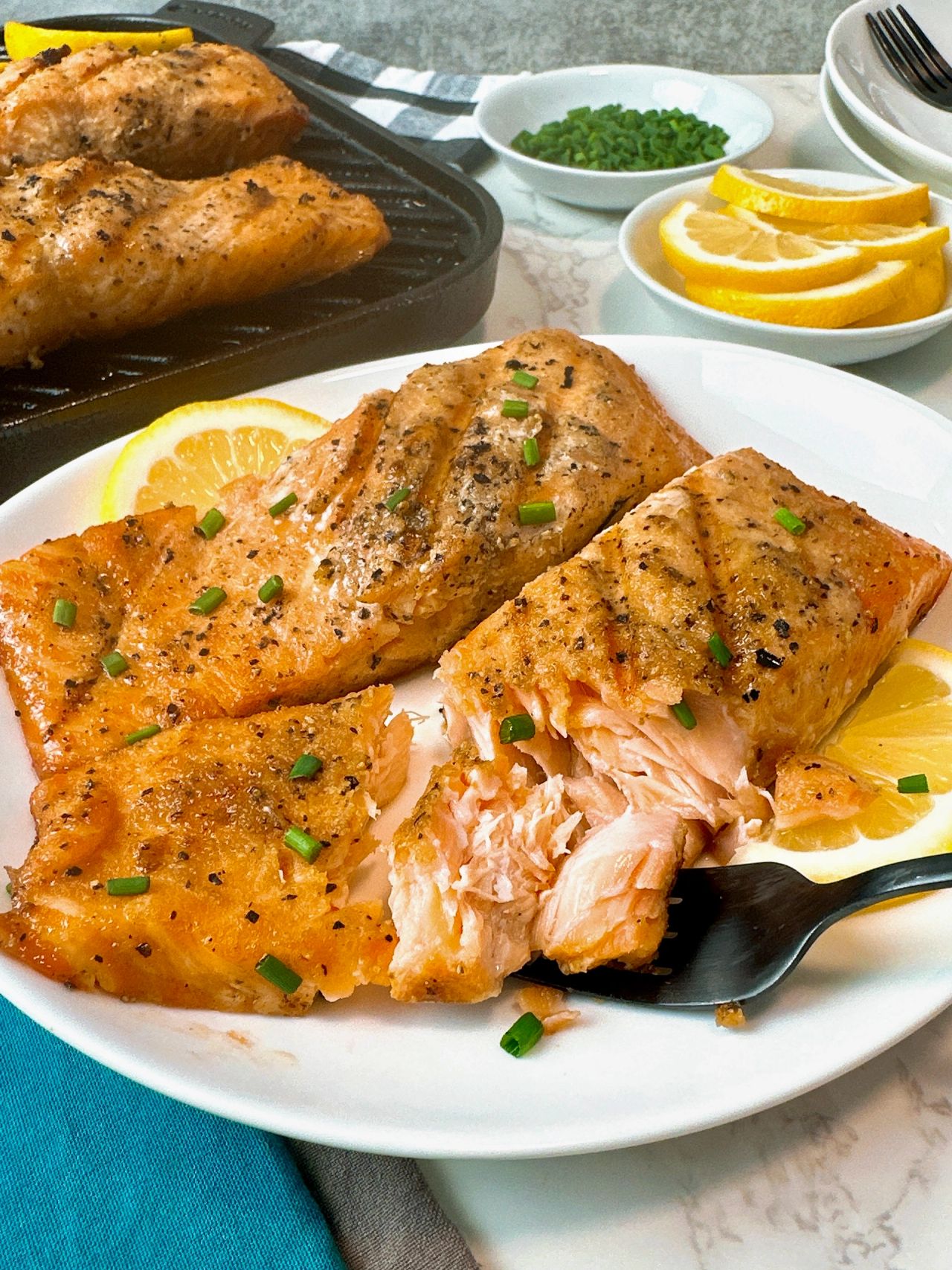 grilled salmon