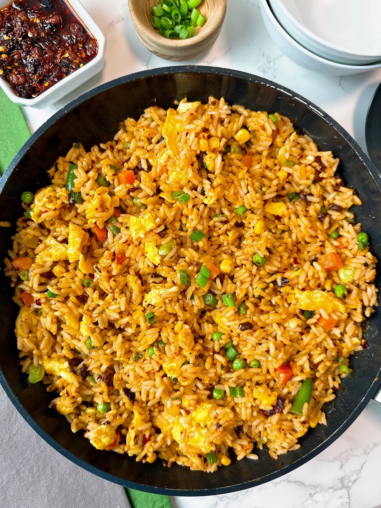 fried rice with chili crisp