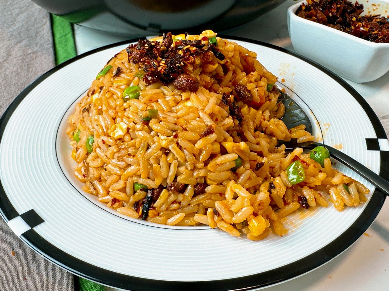 fried rice with chili crisp