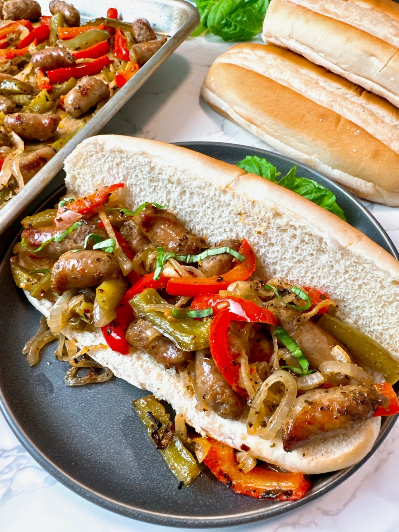 sausage and pepper sandwich