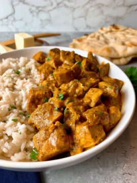 butter chicken with rice