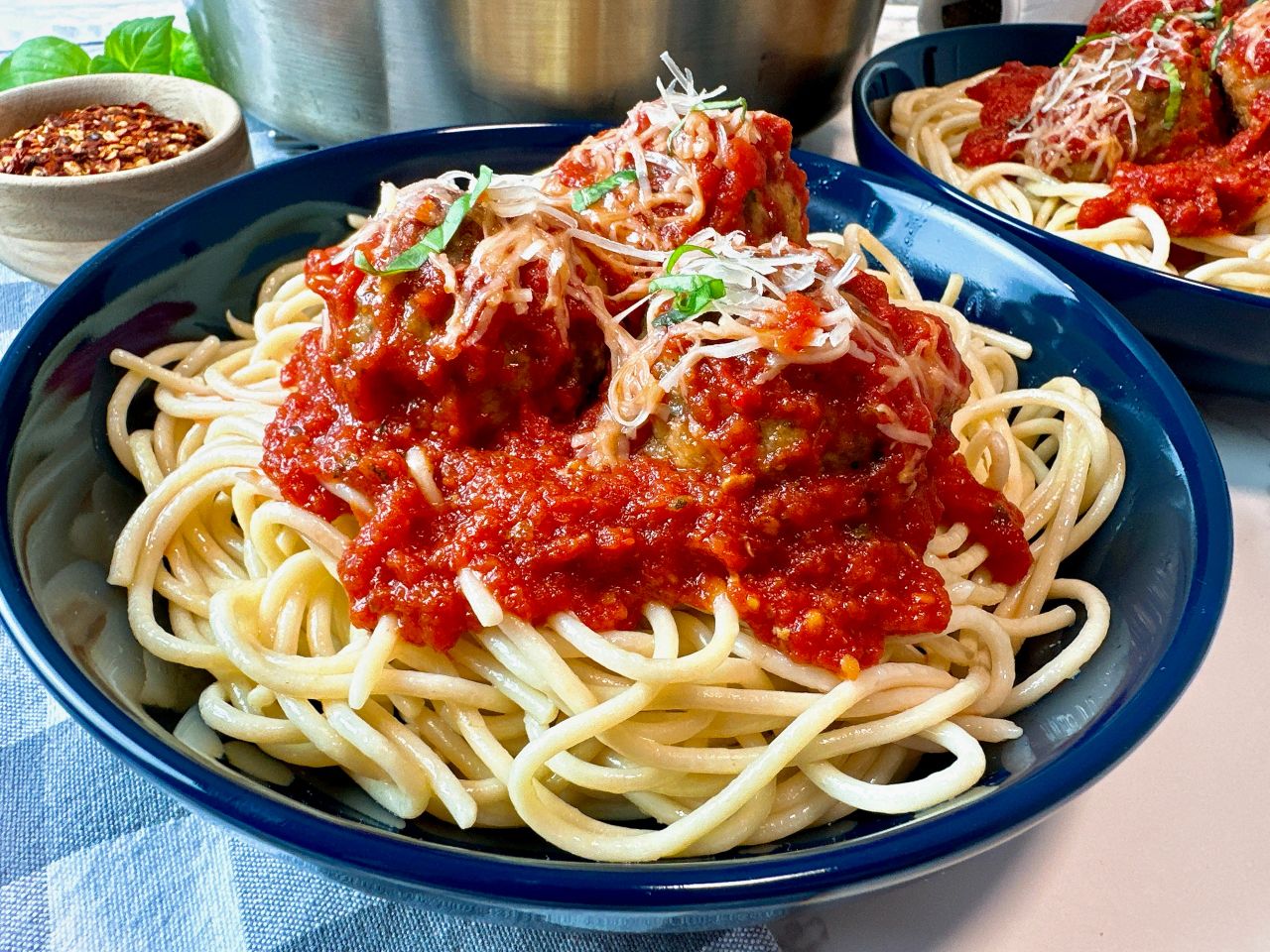 spaghetti and meatballs