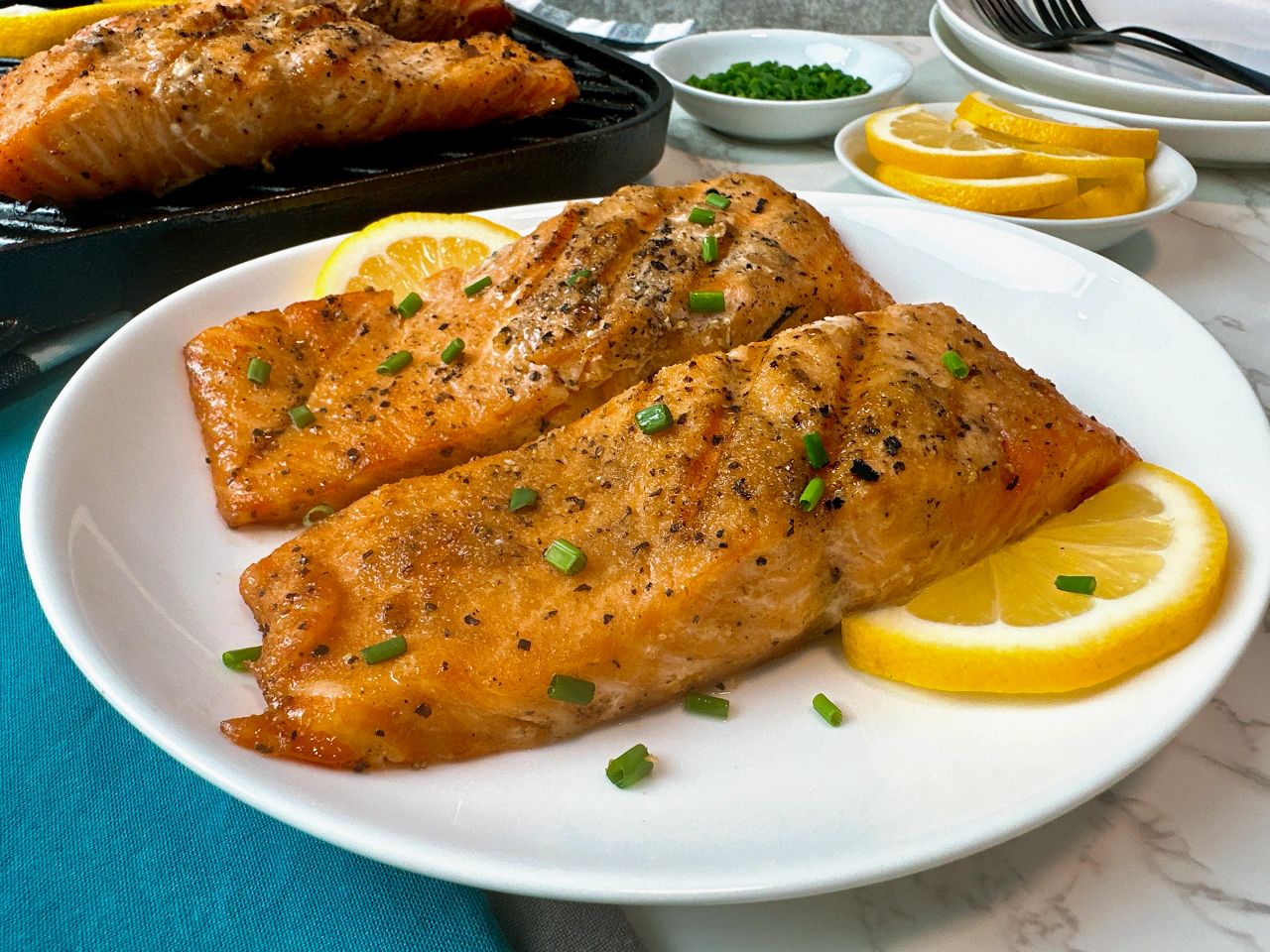 grilled salmon