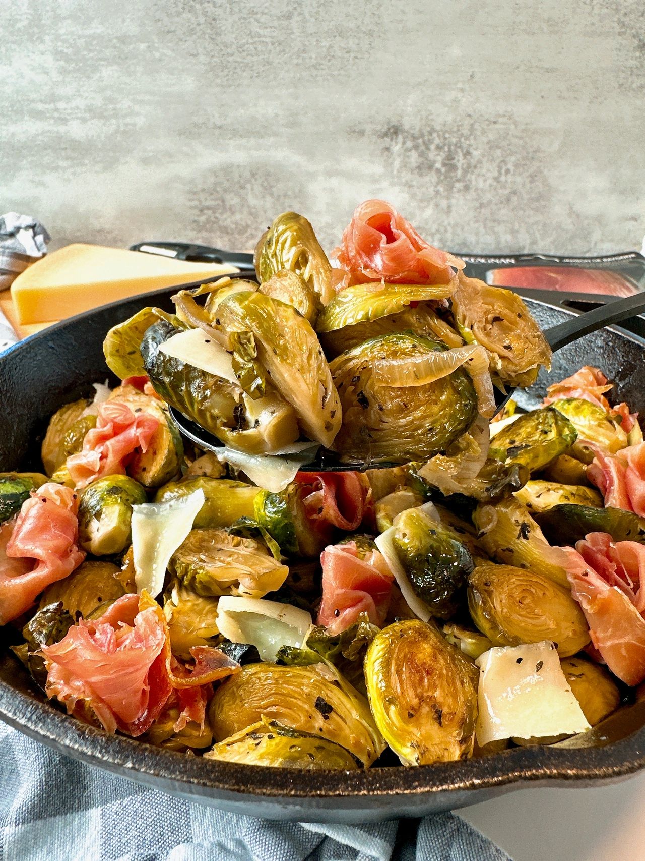 brussels sprouts with ham