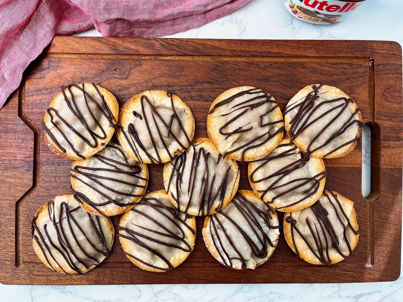 baked nutella ravioli