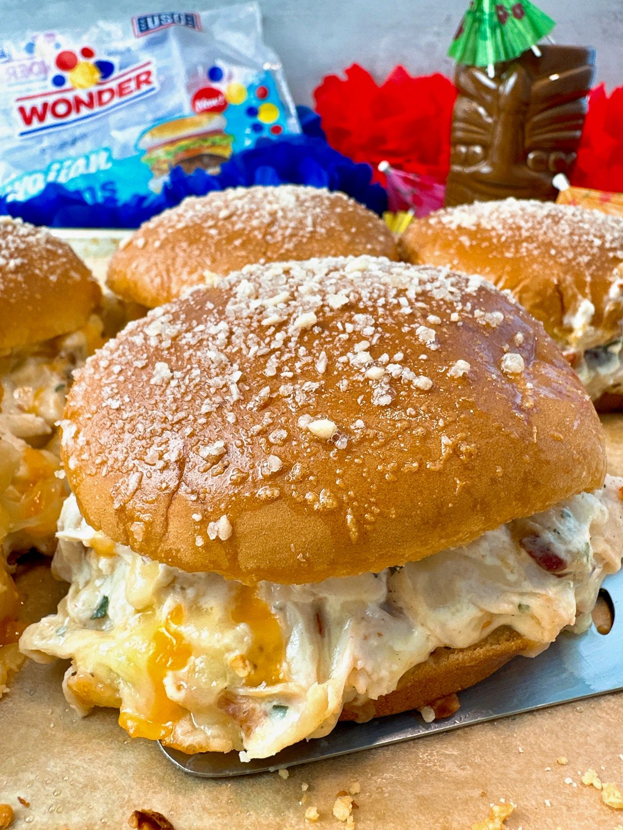 crack chicken sliders