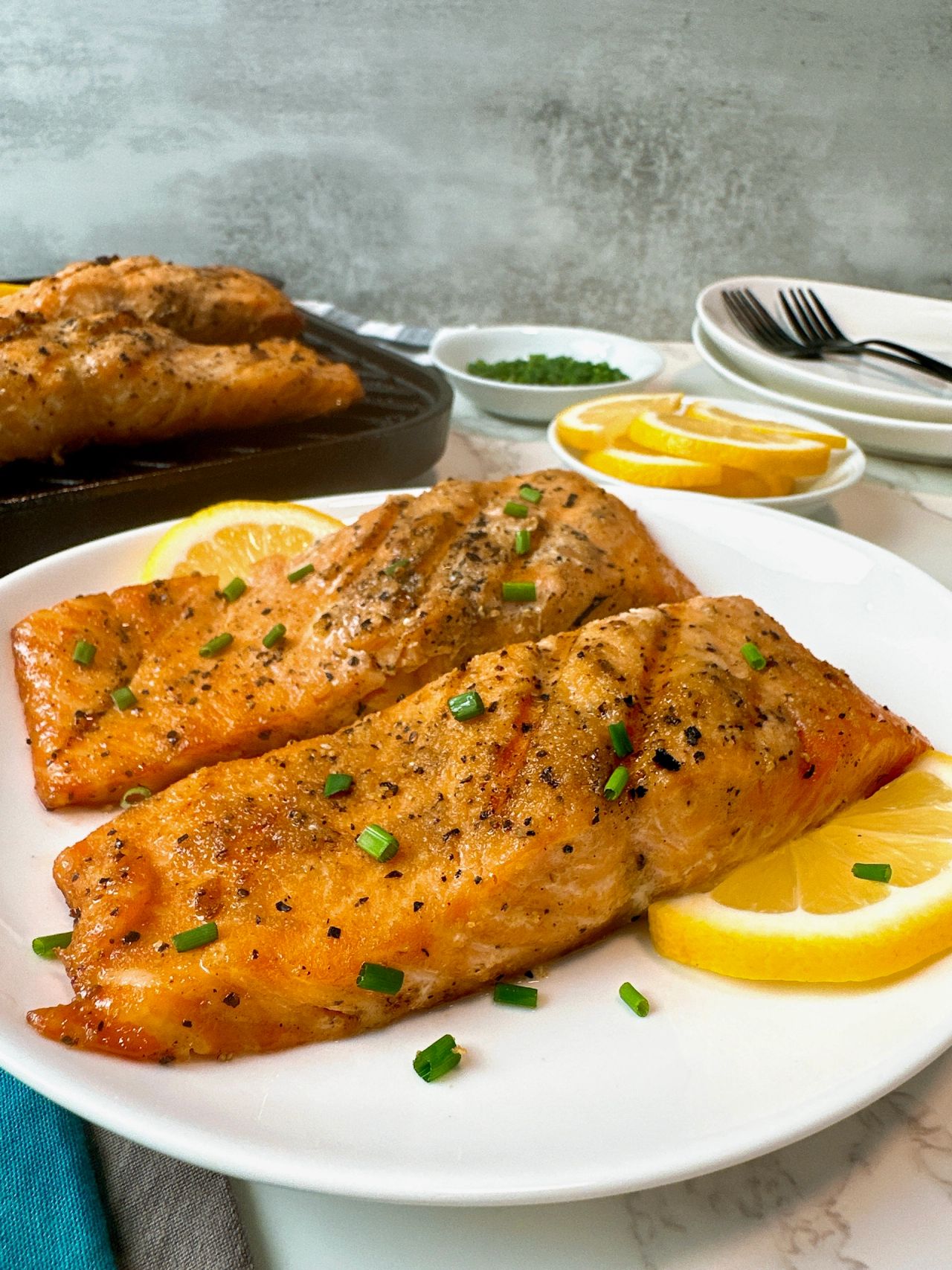 grilled salmon