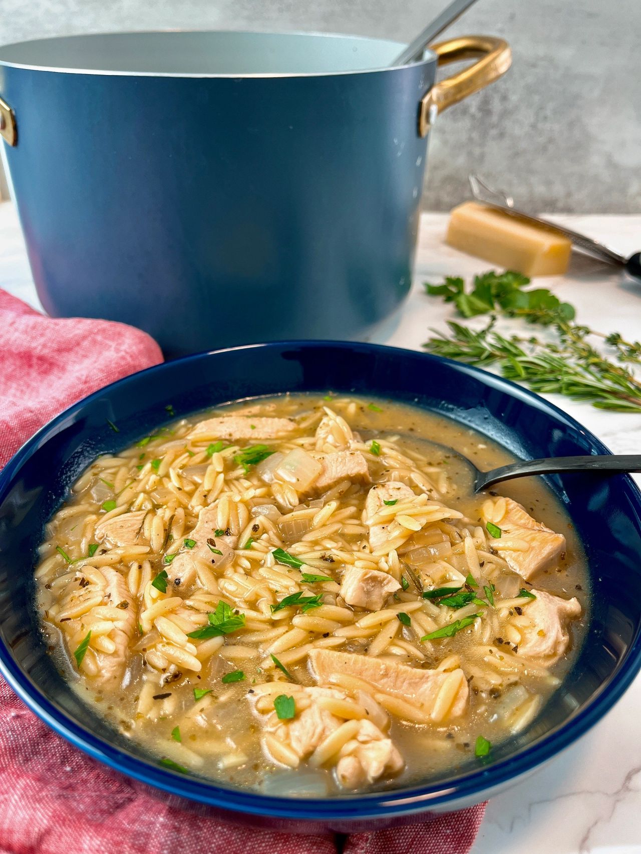 chicken and orzo soup