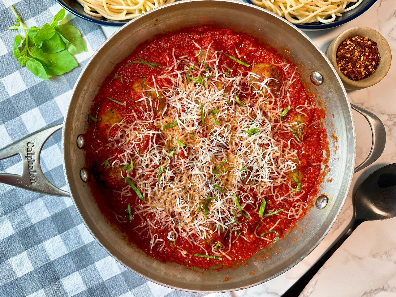 spaghetti and meatballs