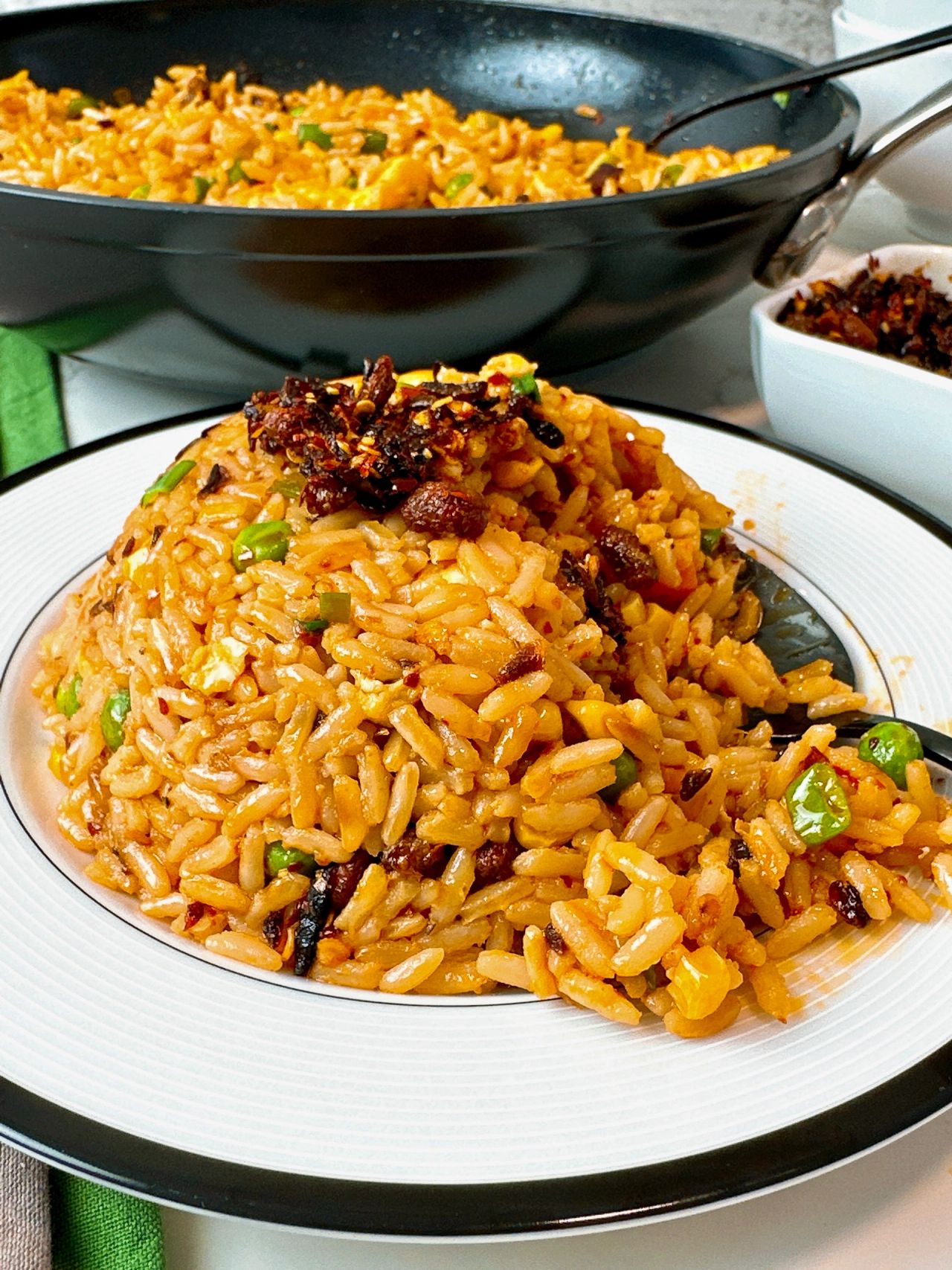 fried rice with chili crisp