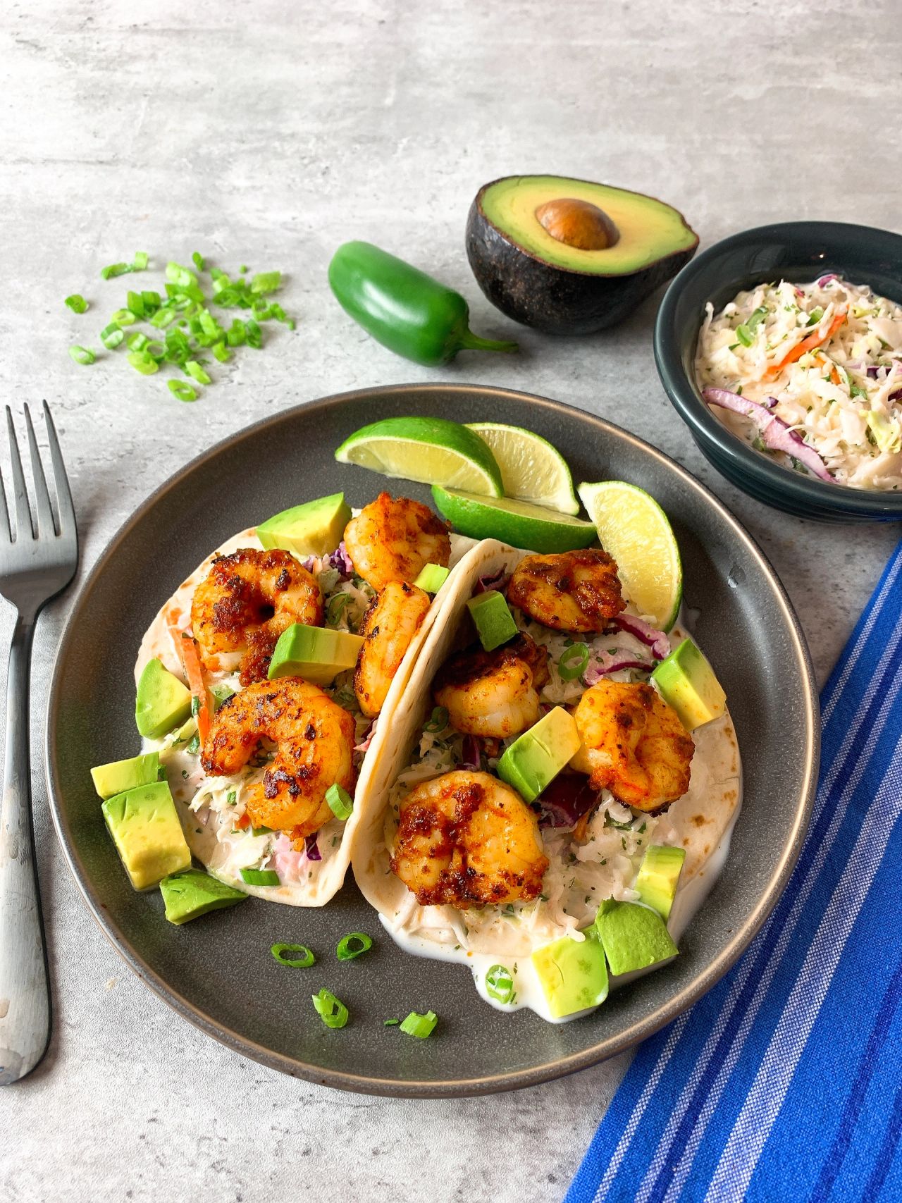 shrimp soft tacos