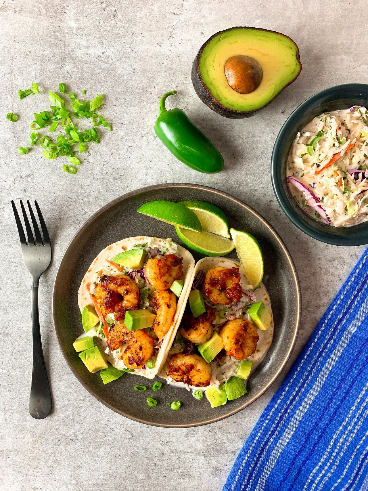 shrimp soft tacos