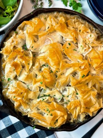 chicken pot pie with phyllo crust