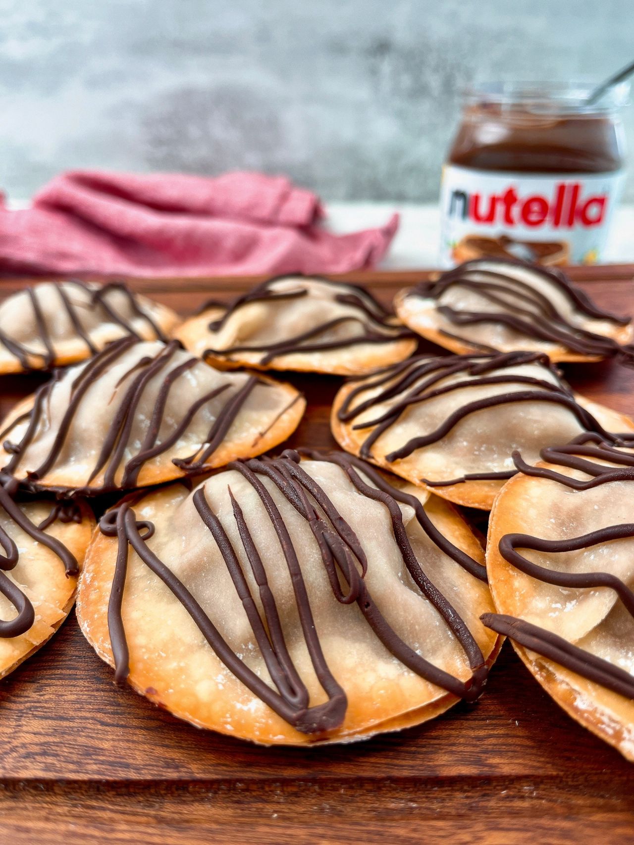 baked nutella ravioli