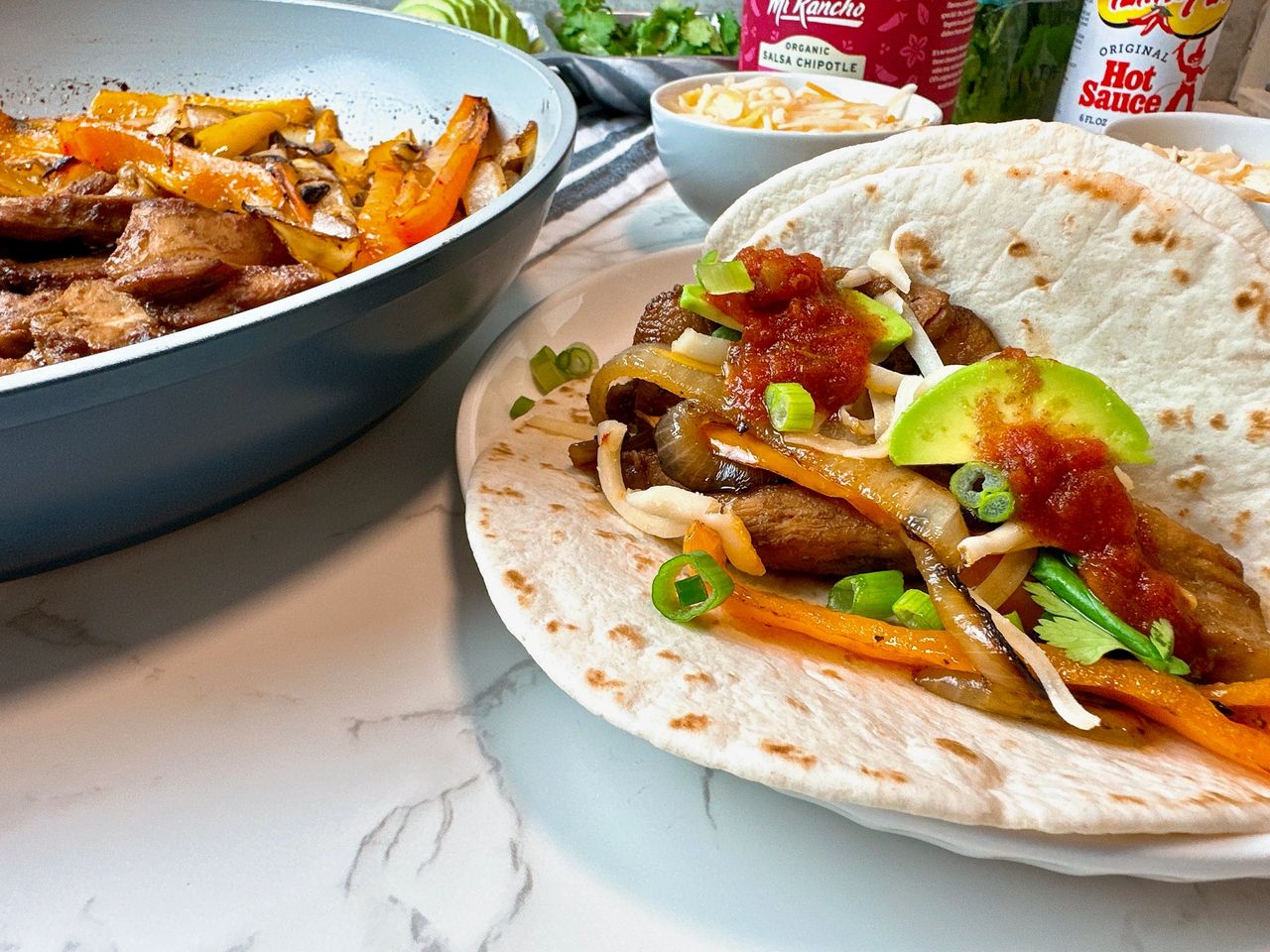 chicken fajitas