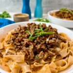 chili garlic beef and noodles