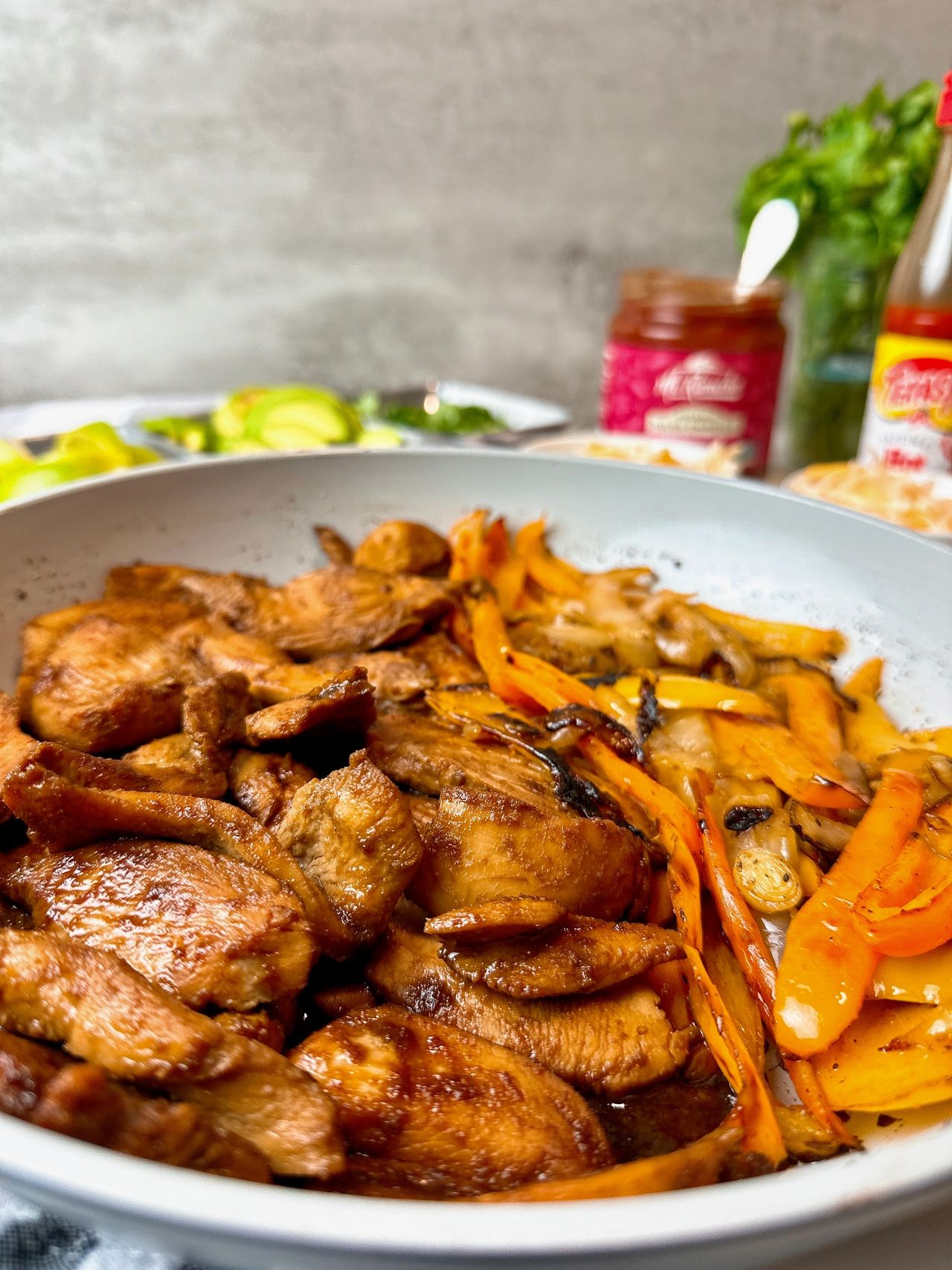chicken fajitas