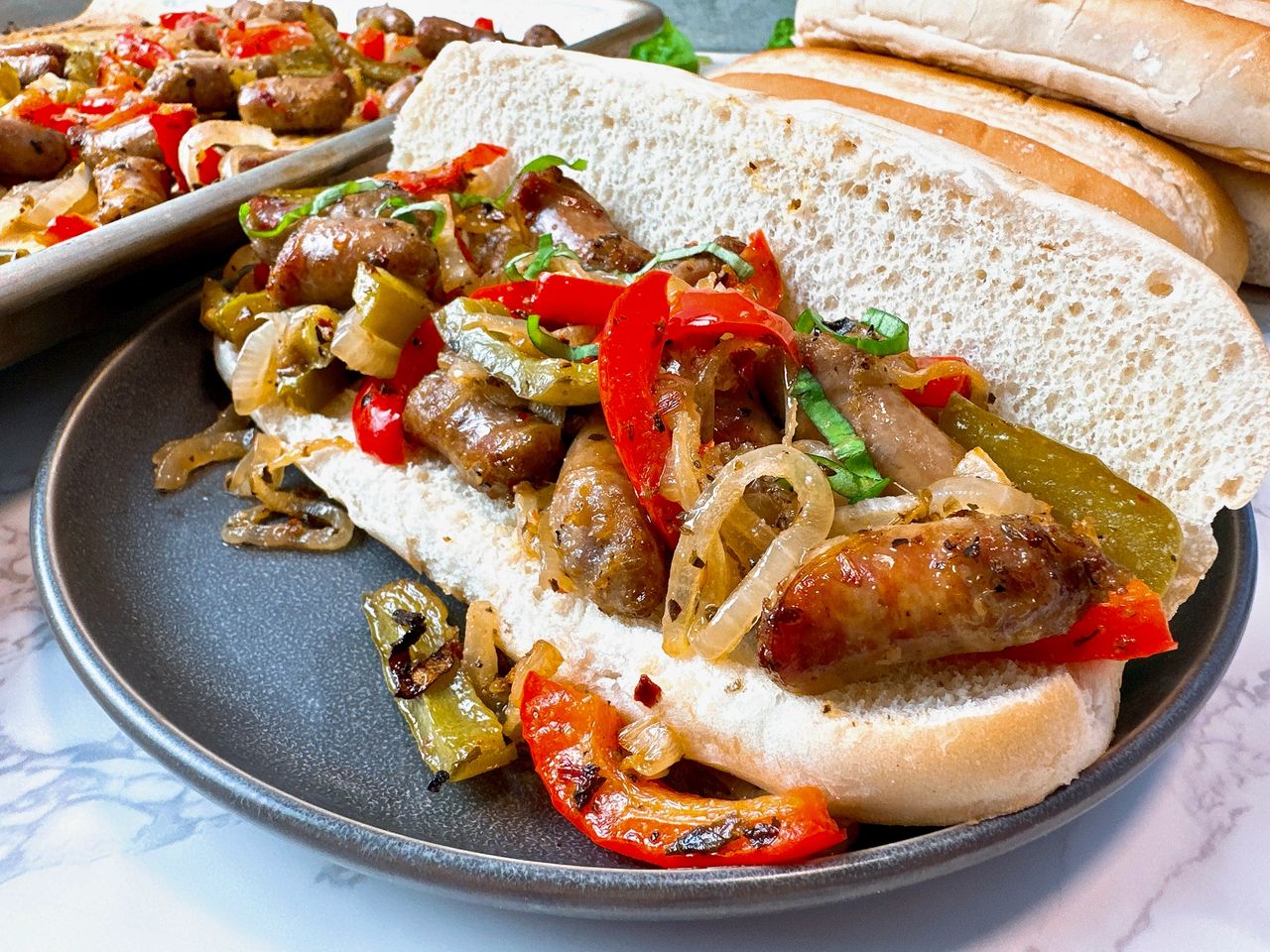 sausage and pepper sandwich