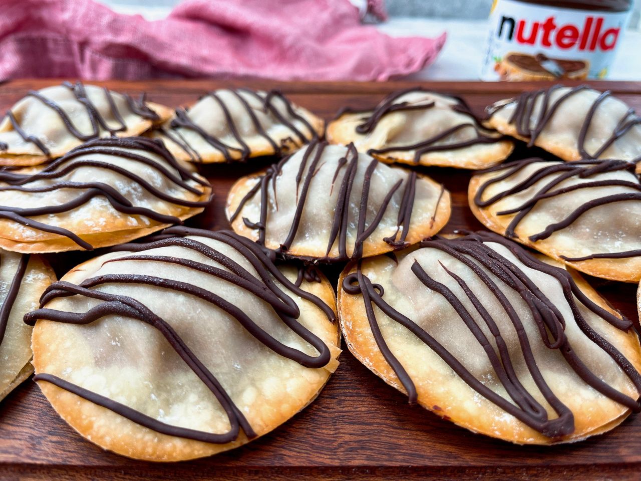 baked nutella ravioli
