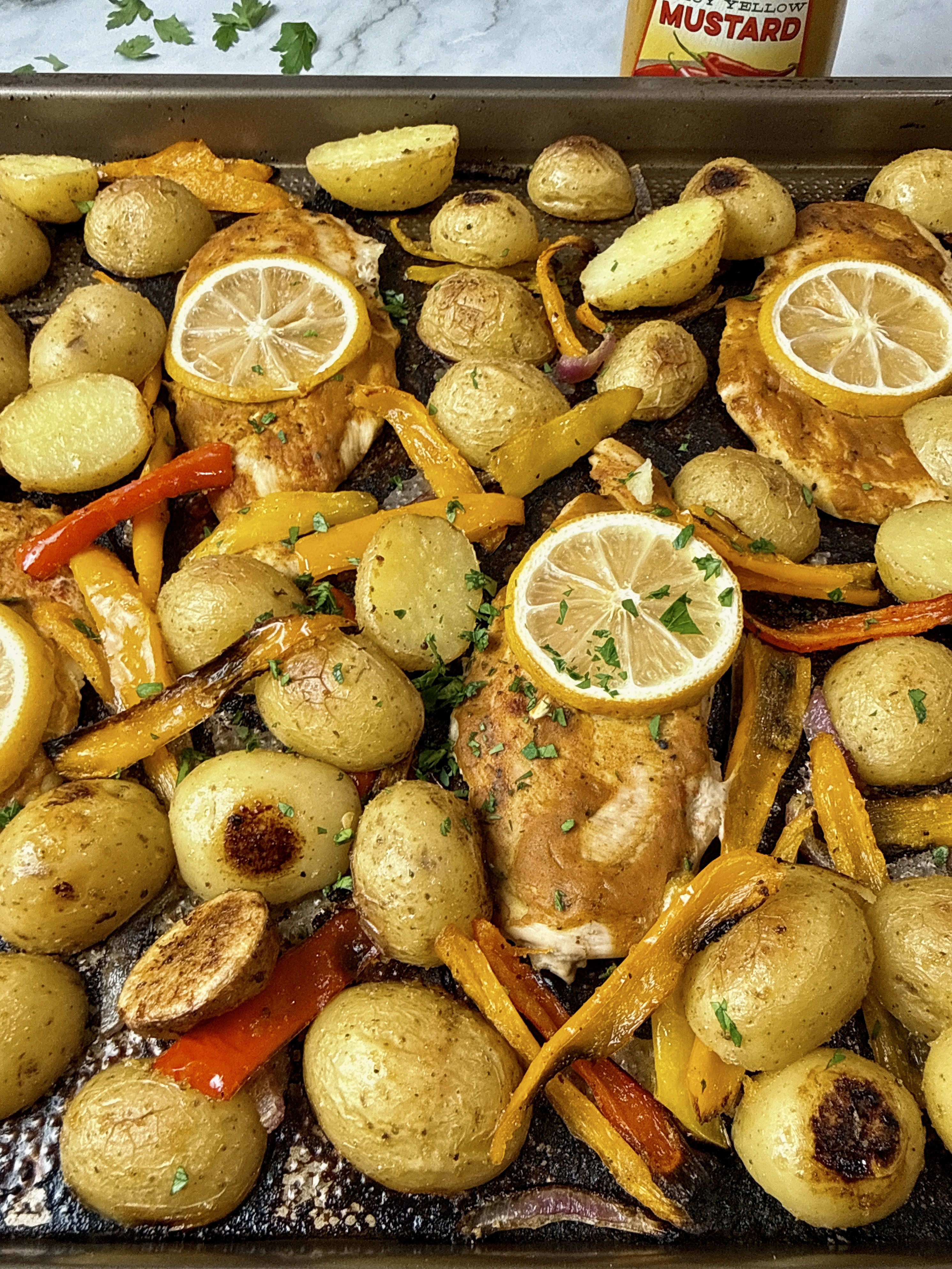 sheet pan chicken and vegetables