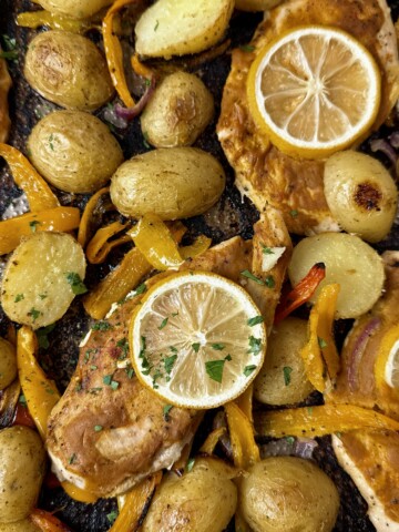 sheet pan chicken and vegetables
