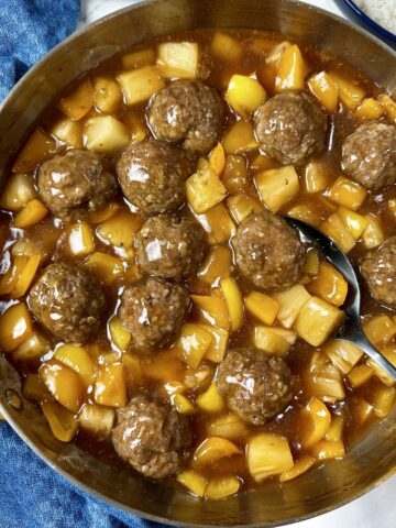 sweet and sour meatballs