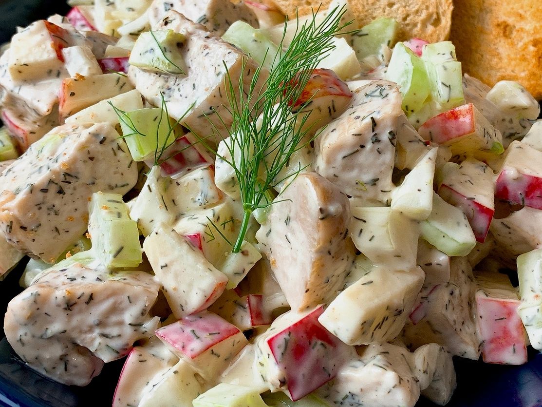 chicken salad with apples