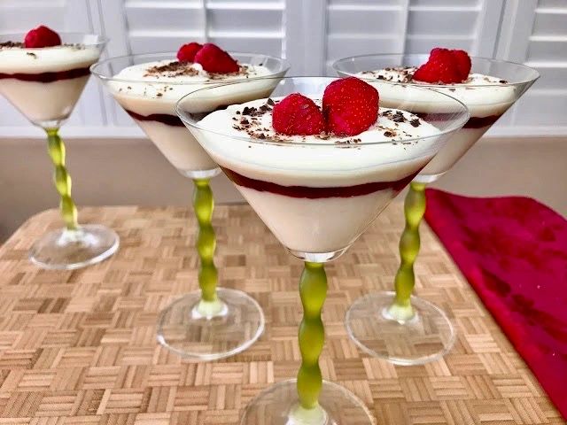 white chocolate mousse