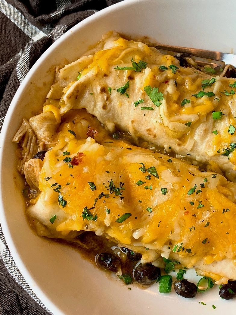 green chicken enchiladas